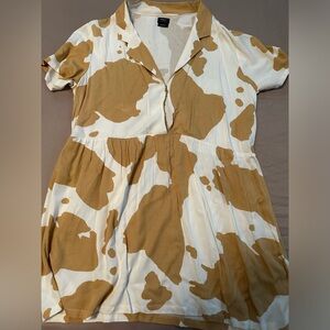 RVCA mini sundress mustard yellow size large